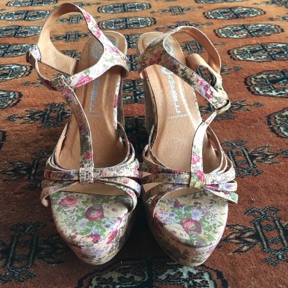 Jeffrey Campbell Floral Ankle Strap Wedges!