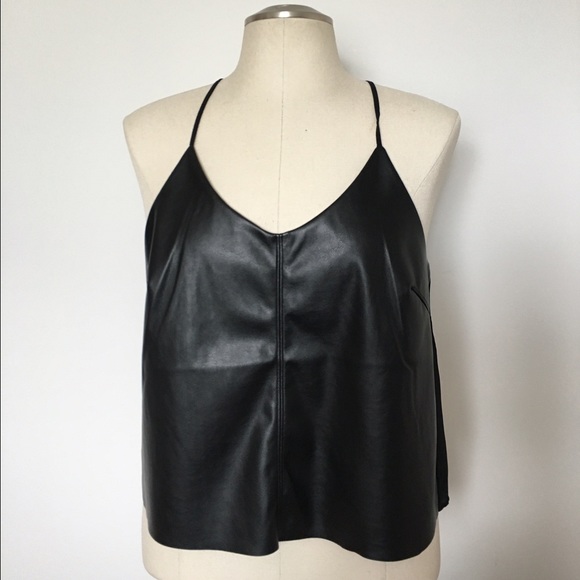 Banana Republic Faux Leather Tank