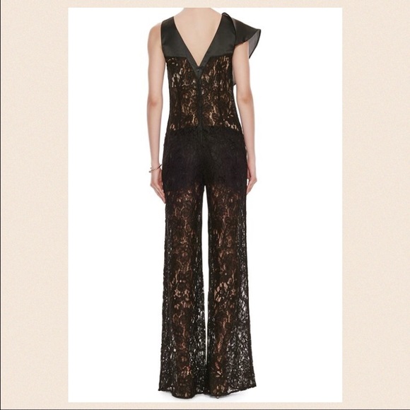 ✨SOLD✨ALEXIS Oscar Lace Ruffle Jumpsuit - Picture 3 of 4