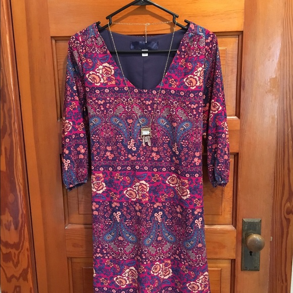 Multi colored shift dress