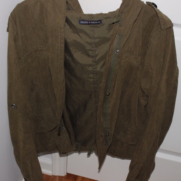Brandy Melville army green jacket