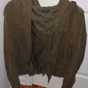 Brandy Melville army green jacket