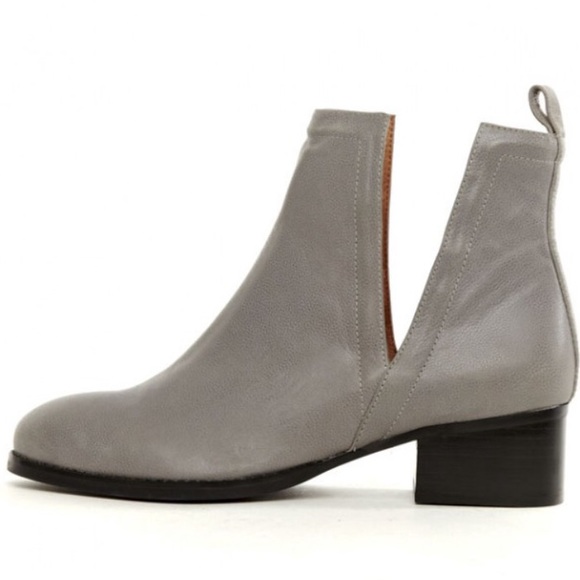 Jeffrey Campbell Shoes - JEFFERY CAMPBELL ORILEY GREY CUTOUT BOOT