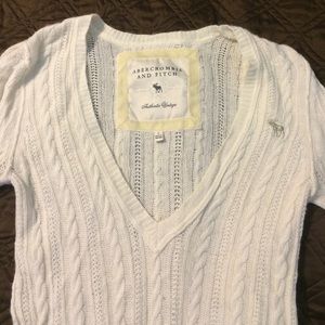 Abercrombie and Fitch white sweater