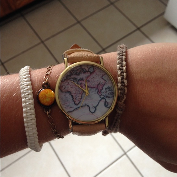 Urban Outfitters Accessories - World Map Watch