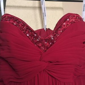 Apple red davids bridal dress