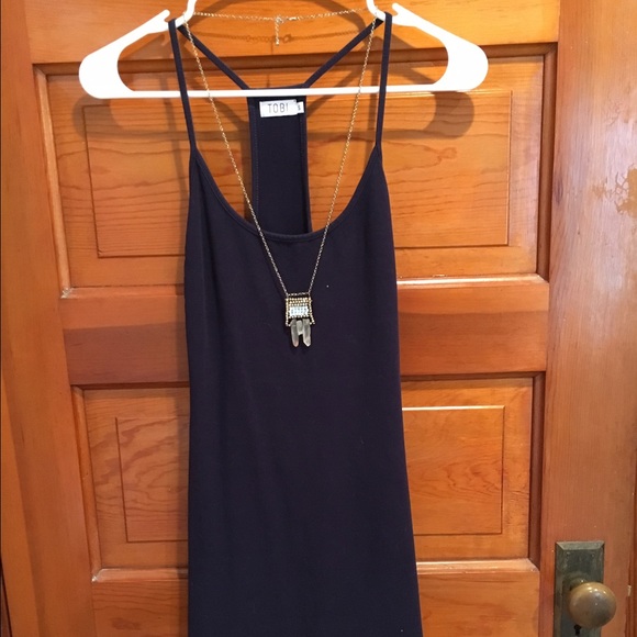 Navy mini dress