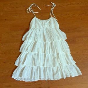 White Ruffle dress