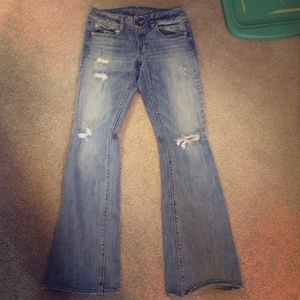 distressed jeans