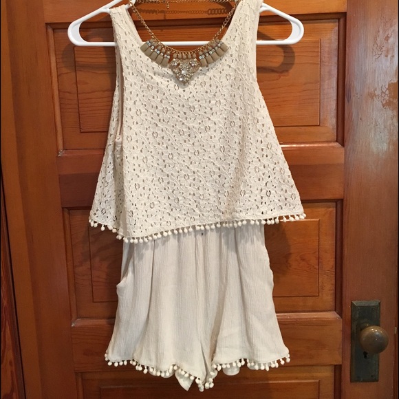 Cream romper