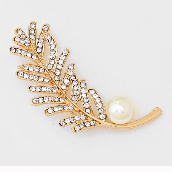 Versatile Rhinestone & Pearl Brooch/Pendant