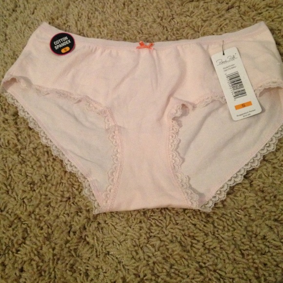 Dainty pink lace panties