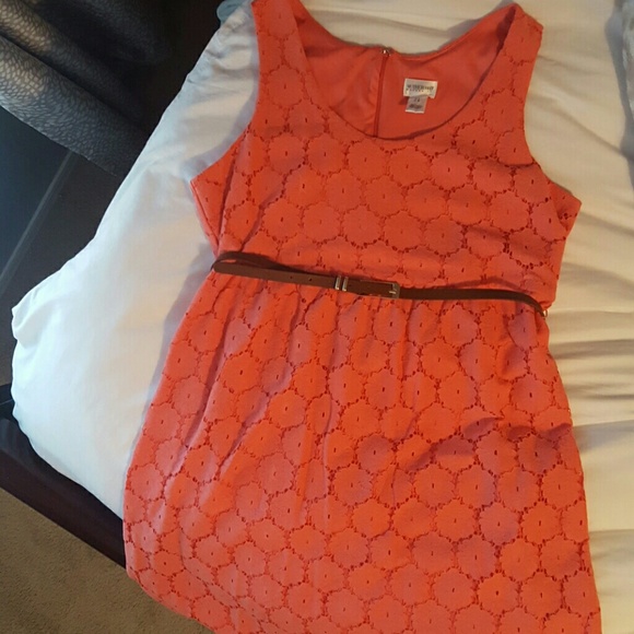 Coral Maternity Dress - Picture 1 of 4