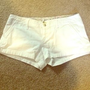 white AE shorts