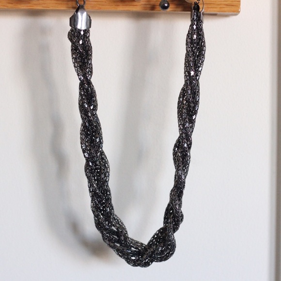 Braided chain necklace