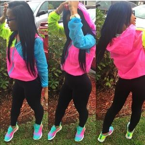 AmourJayda™ colorful windbreaker.