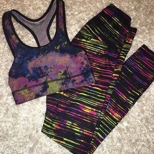 Multi Colored Workout Set