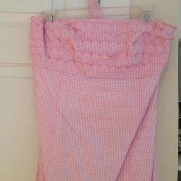 Lilly Pulitzer Gingham Strapless Dress
