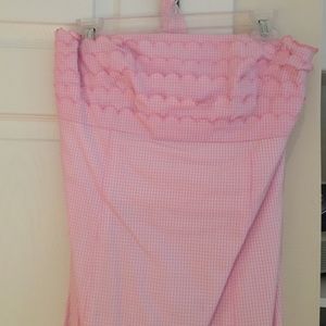 Lilly Pulitzer Gingham Strapless Dress