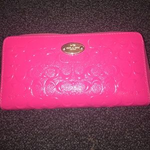 Pink coach wallet