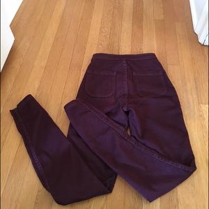 Super cute maroon American Apparel easy  jeans