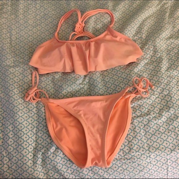 Peach bikini set