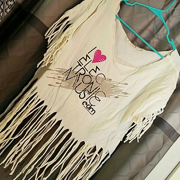 Fringe 80's shirt electronic dance xl