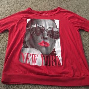 long sleeve New York shirt