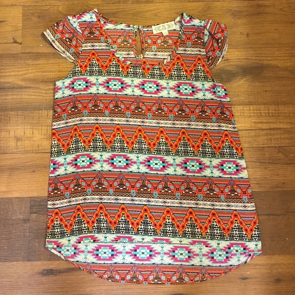 Aztec Patterned Top