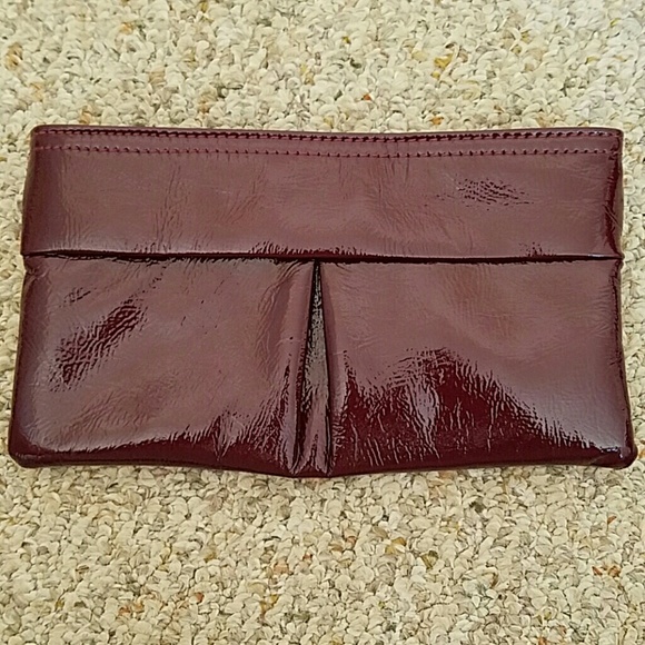 Brand new burgundy clutch