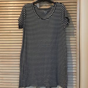striped tshirt dress