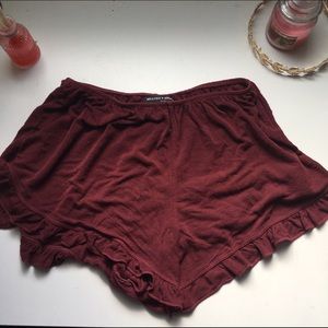 Brandy Melville Maroon Vodi Shorts