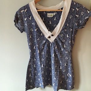 Anthropologie sailboat top