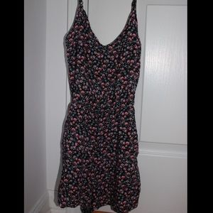 H&M floral romper with cris crossy back