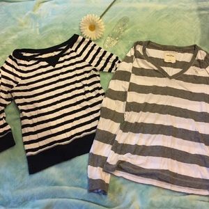 Bundle deal Navy and grey striped Abercrombie kids