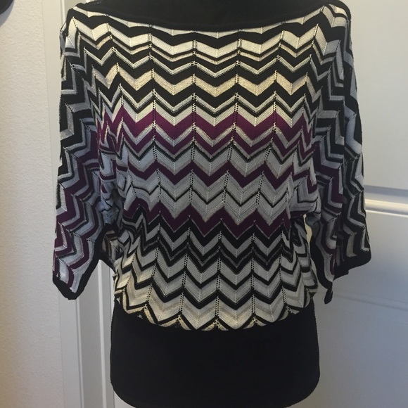 White House Black Market geometric blouse