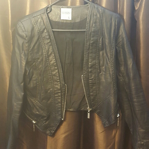 Le.Shero Faux Leather Jacket - Picture 1 of 2