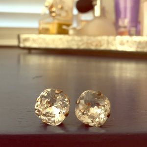 Chunky Clear Crystal Earrings