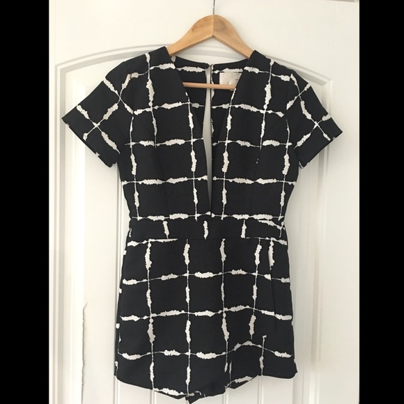 Black & White Romper