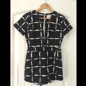 Black & White Romper