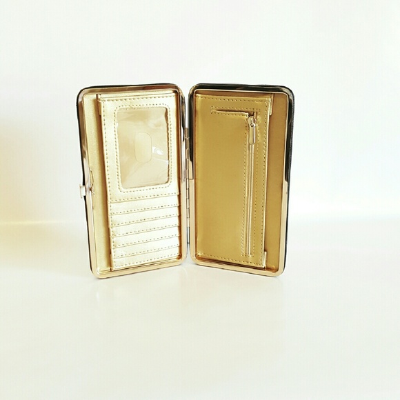 Gold and Black Slim Wallet - Picture 3 of 4