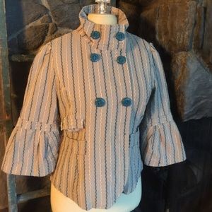 Cute Stitched Bell-Sleeve Jacket SzXL