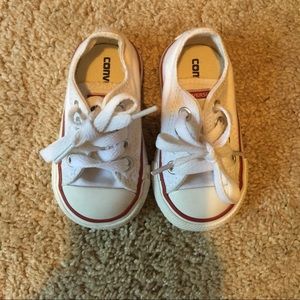Baby white Converse All-Stars