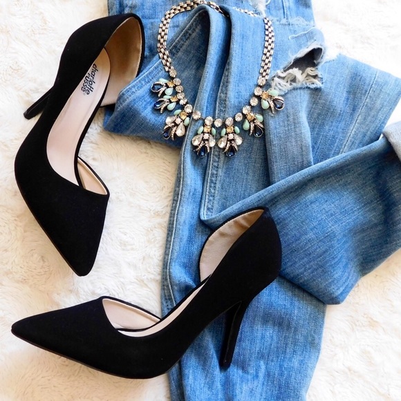 Charlotte Russe Shoes - Charlotte Russe Pointed Toe D'Orsay Heels