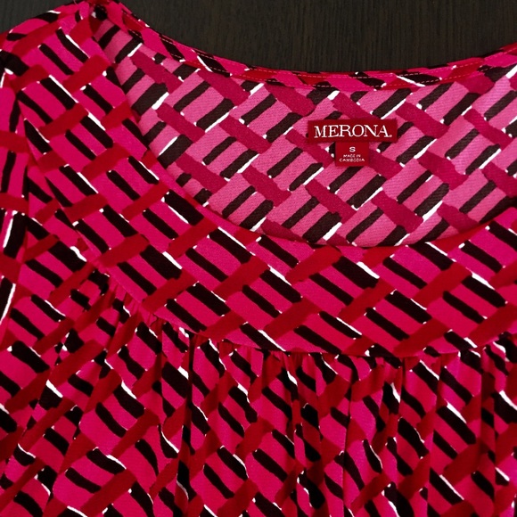 Merona Geometric Pink Shirt