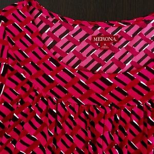 Merona Geometric Pink Shirt