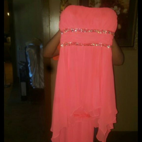 Beautiful  high low neon dress - Picture 1 of 2