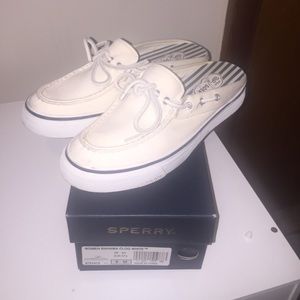 Sperry- bahama clog white