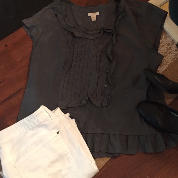J. Crew Tops - J. Crew dark gray top