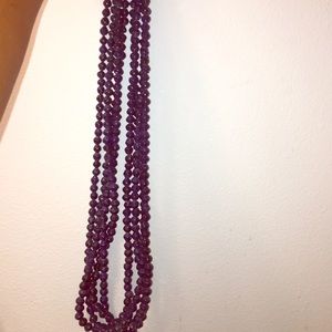 blue African beaded necklace